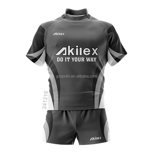 Akilex <span class=keywords><strong>Vêtements</strong></span> <span class=keywords><strong>de</strong></span> sport T-shirt <span class=keywords><strong>de</strong></span> <span class=keywords><strong>rugby</strong></span> Short d'entraînement Maillot <span class=keywords><strong>de</strong></span> football Uniformes <span class=keywords><strong>de</strong></span> <span class=keywords><strong>rugby</strong></span> sublimés <span class=keywords><strong>Vêtements</strong></span> <span class=keywords><strong>de</strong></span> sport pour hommes - Product Image 6