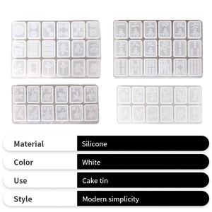 2023 Hot Selling White Customizable Multi-Function Silicone <b>Mahjong</b> Mold for Business Promotions and Giveaways - Product Image 2