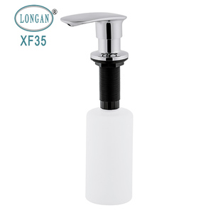 Longan-botella de jabón para baño, dispensador de jabón con prensa manual para fregadero de <span class=keywords><strong>cocina</strong></span>, de aleación de Zinc, bomba dispensadora - Product Image 5