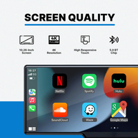 Tablette CarPlay Intelligente pour Voiture 10,26 Pouces sans Fil avec Apple CarPlay & Android Auto & Superlink Lecteur DVD Automobile