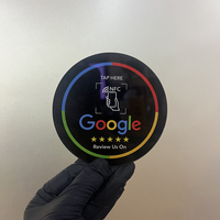 Plaques acryliques QR Code variable et NFC Google Review avec interface de communication RFID modèle ISO