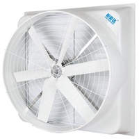 Industrieller Wandmontierter Axialventilator für Geflügelbelüftung Elektrisch 110-415V Glasfaser FRP Stahlflügel Kugellager