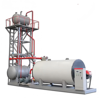 Chauffe-fluide thermique horizontal industriel haute pression 4 tonnes, système de chaudière à huile usagée, neuf, en acier inoxydable