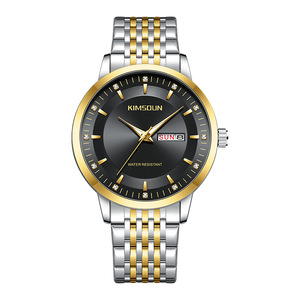 นาฬิกาควอทซ์แนวธุรกิจสำหรับผู้ชายนาฬิกาข้อมือสายสแตนเลสสตีลกันน้ำและทนทานนาฬิกาผู้ชายเรียบง่ายและมีสไตล์ - Product Image 5