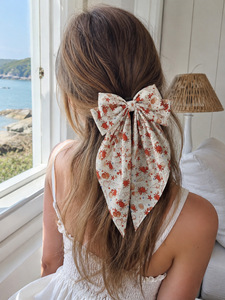 Oktopus-Schildkröten-Quallen-Druck Haarspange, Ozean-Stil Frühlings-Haarklammer mit Langem Band für Mädchen und Frauen - Product Image 6