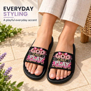 Sandali God Slide Personalizzati OEM Neri e <span class=keywords><strong>Fucsia</strong></span>, Leggeri con Suola Morbida in PU PVC per Donne, Uomini e Unisex, Estivi da Spiaggia - Product Image 5