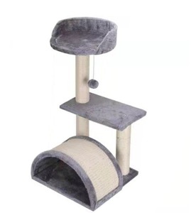 <span class=keywords><strong>Arbre</strong></span> à <span class=keywords><strong>chat</strong></span> Pawise en bois <span class=keywords><strong>gris</strong></span> foncé de luxe, personnalisable, avec sisal, hauteur réglable, résistant aux griffures, pour extérieur, en carton, vente en gros - Product Image 2