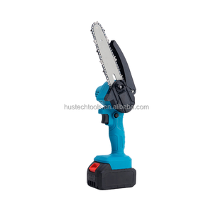 Top Handle <b>Mini</b> <b>Chainsaw</b> 6 Inch <b>Electric</b> 21V DIY 2pc 1500mAh Battery 800W Motor Quick Work Cordless Branch Cutting Camping - Product Image 5