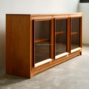 Vitrina Moderna de Madera Maciza Hecha a Mano con 5+ Compartimentos para Sala de Estar, Bar en Casa, Hotel, Villa - Yige YG-026 - Product Image 5