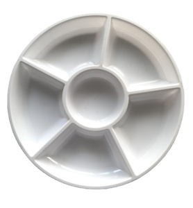Disposable plastic compartment tray party platter pleasers tray food grade plastic tray