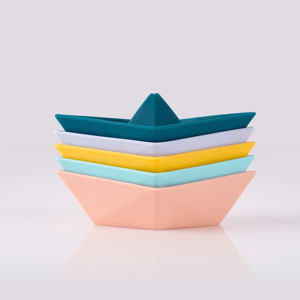 凯泰利早教认知型不含BPA漂浮硅胶堆叠沐浴玩具，适合0-4岁婴儿 - Product Image 6