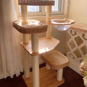 กรอบไม้สำหรับปีนเขาแมวแคปซูลสำหรับตกแต่งฮาโลวีน - Product Image 1