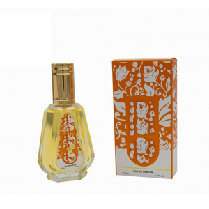 Vente en gros de parfums arabes EDP de luxe pour femmes, 50 ml, avec des notes florales, épicées, fruitées et citronnées, longue tenue, flacon vaporisateur en verre - Product Image 3