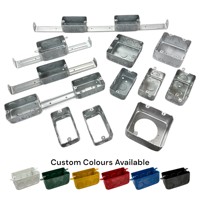 Caja de Conexiones de Acero Galvanizado Personalizada de Alta Gama, 7 Orificios, 3.5x2x1.5 Pulgadas, Rectangular, Duradera, Anticorrosión, Resistente al Fuego