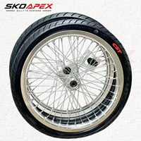 Jeu de roues Supermoto Surron Light Bee X LBX Talaria MX4 17'' avec moyeu CNC CST 70/90 90/80-17 - Pièces de performance pour vélos électriques