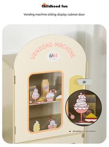 COMMIKI Jouet <span class=keywords><strong>de</strong></span> distributeur automatique en bois pour enfants avec boissons et crème glacée <span class=keywords><strong>Jeu</strong></span> <span class=keywords><strong>de</strong></span> rôle <span class=keywords><strong>Jeu</strong></span> <span class=keywords><strong>de</strong></span> partage éducatif Jouet d'apprentissage - Product Image 5