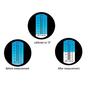 Beer Wort Brix Refratômetro Escala Dupla 0-32% Refratômetro e Gravidade Escala-Específica Dupla 1.000-1.120 Handheld Hidrômetro - Product Image 3