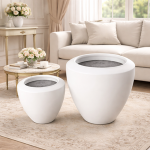 Fiberglass Planter Pots Hand-Carved <b>Best</b> Quality Garden Flower Pots Modern Design Eco-Friendly Durable Lightweight Sustainable - Product Image 4