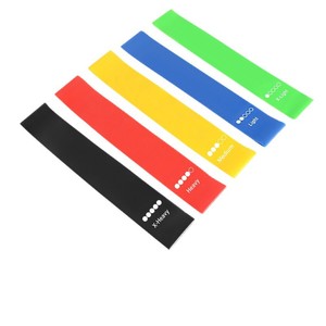 Banda de resistencia deportiva Hongbo de TPE, juego colorido para yoga, entrenamiento físico, ejercicio en casa, fortalecimiento de glúteos - Product Image 3
