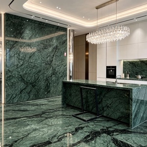 Lastra di Marmo <span class=keywords><strong>Verde</strong></span> Indiano per Esterni, <span class=keywords><strong>Pietra</strong></span> Naturale Lucidata per Piani Cucina, Piastrelle da Parete, Decorazione Interna ed Esterna - Product Image 5