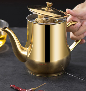 Pot à huile en acier inoxydable avec filtre à tamis, bec large, fond antidérapant, 13oz, 18oz, 24oz, 48oz - Product Image 4