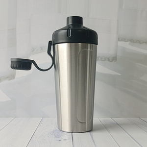 Mezclador de proteína de acero inoxidable para gimnasio, Botella Mezcladora de Metal para Fitness, deportiva, personalizada, venta al por mayor - Product Image 2