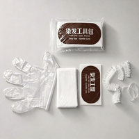 Kit de coloration capillaire jetable 6-en-1 en gros : cape, gants, protège-oreilles et bandeaux