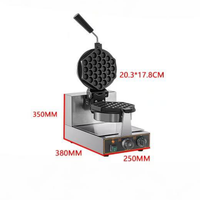 Nouvelle machine à gaufres rotative à bulles haute productivité 110/220V avec plaque antiadhésive