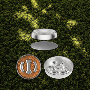 Comedero Lento Ecológico de Acero Inoxidable 304 con Diseño Anti-Asfixia para una Alimentación Saludable de Perros y Gatos, Patrón Sólido - Product Image 3