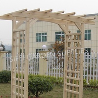 Arche de jardin en bois, arche décorative de mariage en plein air