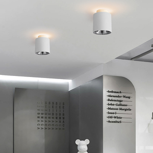 Lên và xuống ánh sáng dẫn bề mặt gắn kết đồ đạc hiện đại Vòng Trần Đèn bề mặt gắn kết hiện đại Vòng Trần Đèn bề mặt gắn kết - Product Image 5