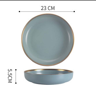 Plato hondo de 9 pulgadas