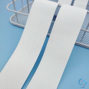 Vente en gros de bandes élastiques en spandex tricotées ultra-minces en noir et blanc tailles <span class=keywords><strong>15</strong></span>-50mm pour textiles de maison, vêtements, sangles techniques tissées - Product Image 3