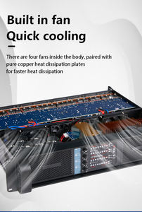 Fp10000q ऑडियो पावर एम्पलीफायर 4 चैनल लाइव शो के लिए 4x1350w 10000 वाट, लाइव शो के लिए पेशेवर डिस्क डिस्क ऑडियो स्पीकर सबवूफर - Product Image 3