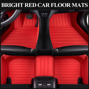 แผ่นรองพื้นรถยนต์หนังกันน้ำ 5D 3D หนา 5 มม. แบบสปอร์ต 4 ชิ้น สำหรับ <span class=keywords><strong>Civic</strong></span> Hybrid 2025  แผ่นรองพื้นรถยนต์ ใช้ได้กับ Accord Vezel - Product Image 2