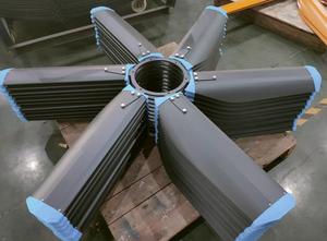 Customized Logo Super Silent Commercial Areas Used 2m <b>Large</b> Size HVLS Floor Use Free Standing Motor Movable <b>Fans</b> - Product Image 5