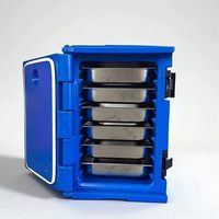 Boîte de transport isotherme robuste de 90 L à chargement frontal avec roues, équipement de restauration commercial pour les marchés des États-Unis et du Canada