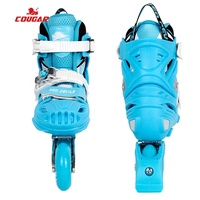 Patins à roulettes ajustables pour enfants à prix spécial, patins pour débutants, rose et bleu