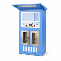 Distributeur d'eau automatique RO 60 120 160 240 LPH avec paiement par pièces, carte et QR code pour l'extérieur