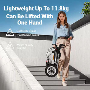 20km più economico in alluminio leggero potere pieghevole sedia a rotelle elettrica per disabili pieghevole Ultra leggera batteria al litio portatile - Product Image 3