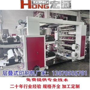 เครื่องพิมพ์เฟล็กโซกราฟฟิก Hongtong รุ่น HT-2800 ขนาด 1000 มม. ลูกกลิ้งยาง พิมพ์สองสี อัตโนมัติเต็มรูปแบบ สำหรับการพิมพ์บรรจุภัณฑ์ฟิล์มบาง - Product Image 4