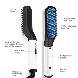 <span class=keywords><strong>Lisseur</strong></span> professionnel pour hommes, peigne de toilettage pour <span class=keywords><strong>barbe</strong></span> et cheveux, <span class=keywords><strong>meilleur</strong></span> accessoire à lisser, vente en gros, - Product Image 6