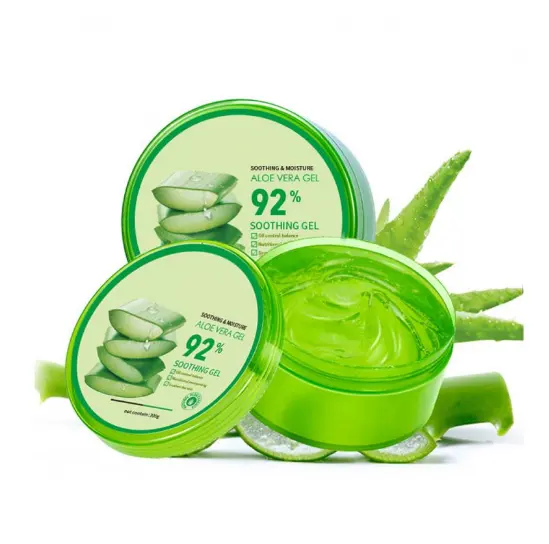 private label 100% pure Moisturizing aloe vera gel organic bulk Sunburn Redness and Itchy Skin Relief