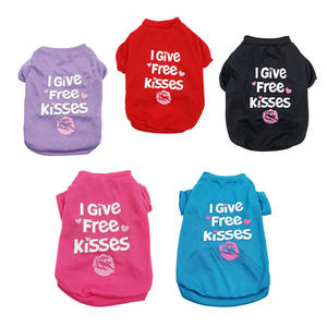 Diferentes diseños Hot Heart Holiday Party Día de San Valentín Ropa para perros Camiseta para perros Camisetas para perros Camiseta Ropa para mascotas en verano - Product Image 3