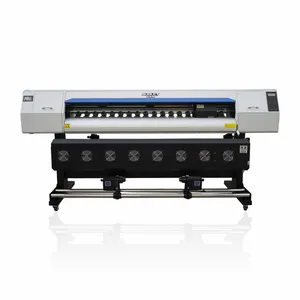 Audley Large Format Inkjet Printer Eco-solvent Printer Banner Canvas Vinyl Sticker Printing Machine with 2/4 i3200 Head L1800