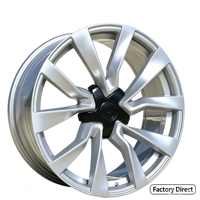 JJS Silver Machined Face Forged <strong>Alloy</strong> <strong>Wheels</strong> Multi Spoke Aftermarket Rims Custom PCD ET 17-24 Inch for Sedan SUV EV Sport Cars