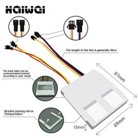 Interruptor Táctil Doble de 5A 60W 12V para Conexión de Altavoces, Reproducción LED, Sensor de Espejo