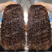 Perruque Lace Front HD Transparente Marron Chocolat 13x6, Cheveux Vietnamiens Bruts Alignés sur les Cuticules, Sans Colle, Pré-Pluckée, Densité 250%