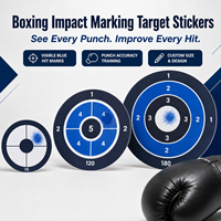 Pegatinas de impacto personalizadas para entrenamiento de boxeo, azules, para marcar golpes y mejorar la precisión en sacos de boxeo y entrenamiento.