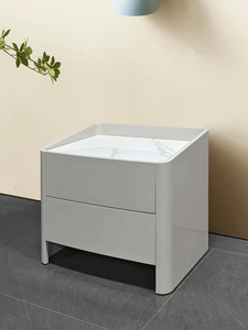 Mesita de noche de cajón multifuncional recargable minimalista, mesita de noche de carga inalámbrica, mesita de noche inteligente - Product Image 3